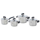 BK Conical Cool Topfset - 4-teilig - mit Glasdeckeln