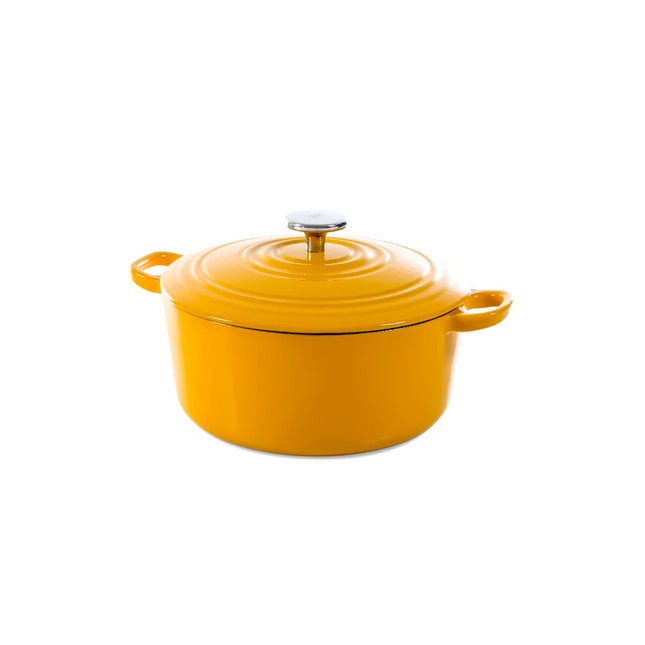 BK Bourgogne Bräter Gusseisen - Sunny Yellow 24cm / 4,2L