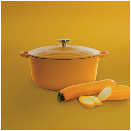 BK Bourgogne Bräter Gusseisen - Sunny Yellow 24cm / 4,2L