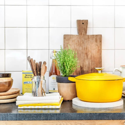 BK Bourgogne Bräter Gusseisen - Sunny Yellow 24cm / 4,2L