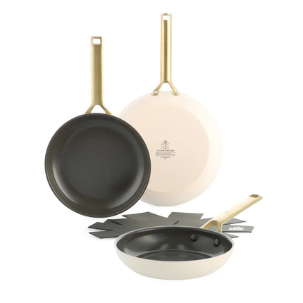 BK Sublime Pfannenset Crème 3-teilig