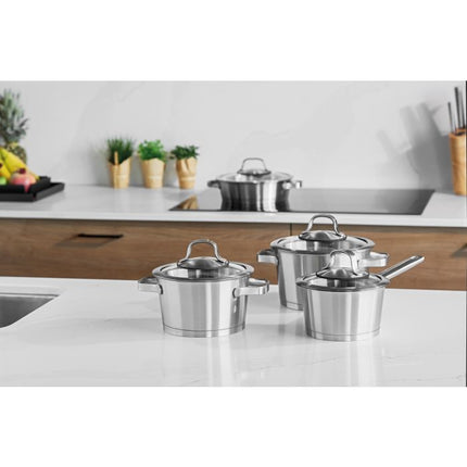 BergHOFF Essentials Line Kochtopfset 5-teilig Edelstahl