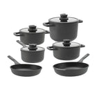BergHOFF Leo Stone Pfannenset 10-teilig Downdraft + gratis Pfannenschutz