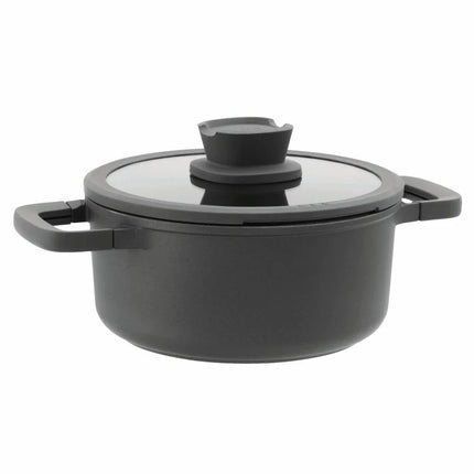 BergHOFF Leo Stone Pfannenset 10-teilig Downdraft + gratis Pfannenschutz
