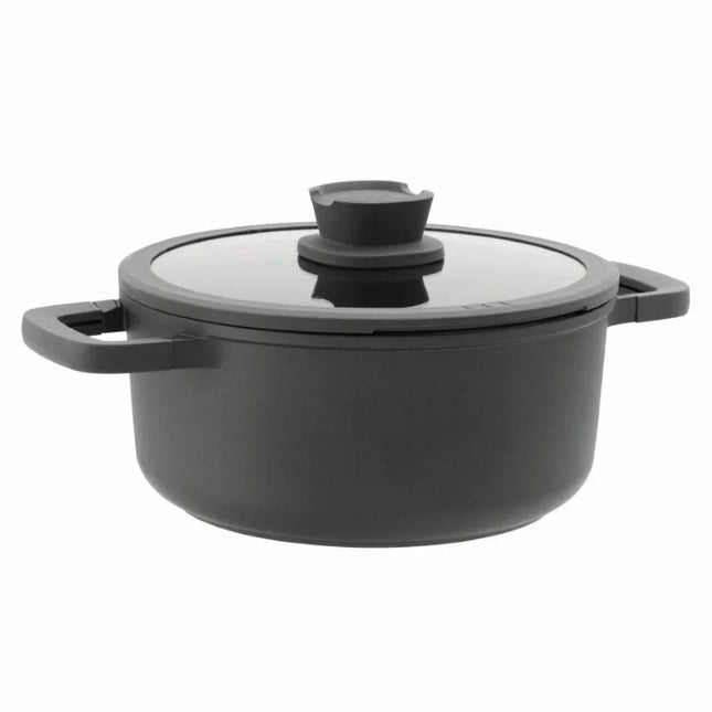 BergHOFF Leo Stone Pfannenset 10-teilig Downdraft + gratis Pfannenschutz