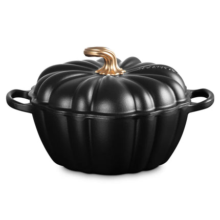 Le Creuset Bräter Kürbis Mattschwarz 24cm / 3,7L