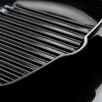 DUCQ Grillpan gietijzer - 28x28 cm Zwart inzoom