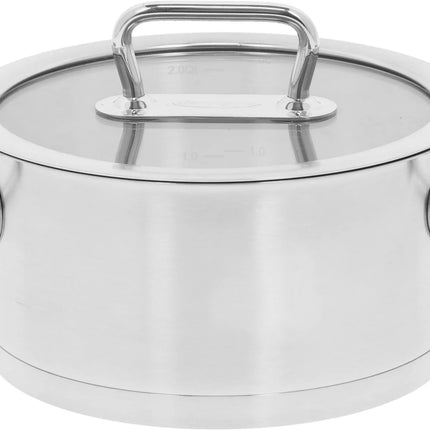 Demeyere Diverto 3 Kochtopf mit Glasdeckel