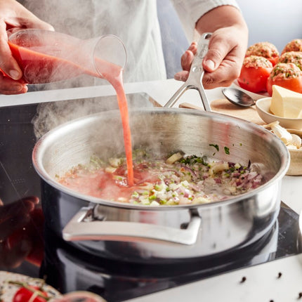 Demeyere Industry 5 Sauté-Pfanne / Schwenkpfanne / Bratpfanne mit geschlossenem Rand