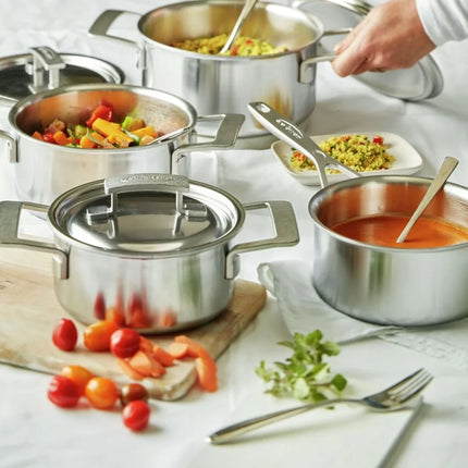 Demeyere Industry 5 Topfset, schüttrandfrei, 7-teilig