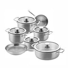 DUCQ Downdraft Topfset - 12-teilig - mit Glasdeckeln