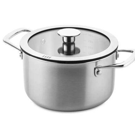 DUCQ Downdraft Topfset - 12-teilig - mit Glasdeckeln