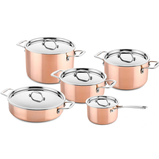 DUCQ Kupfer-Topfset - 5-teilig