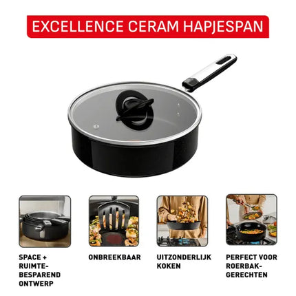 Tefal Excellence Keramik-Schmorpfanne 24 cm
