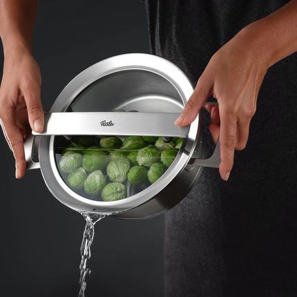 Fissler Phi Collection Soeppan met Downdraft Glasdeksel 24cm afgieten