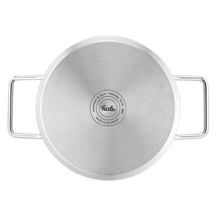 Fissler Pure Collection Pannenset met glazen deksel - 4 delig bodem
