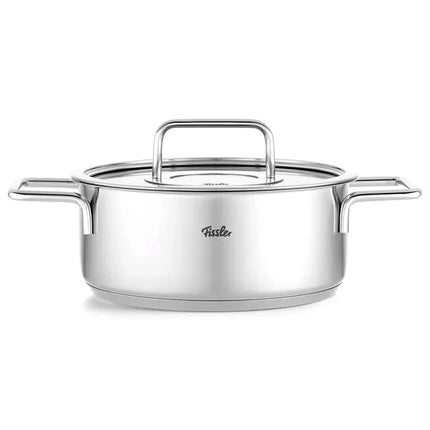 Fissler Pure Collection Pannenset met glazen deksel - 4 delig voorzijde