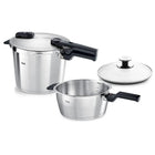 Fissler Vitaquick Premium Snelkookpan-set 3.5L & 6L met stoominzet