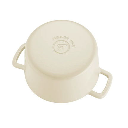 Fissler Moments Schmortopf Gusseisen - Elfenbeinweiß 24 cm