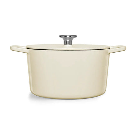 Fissler Moments Schmortopf Gusseisen - Elfenbeinweiß 24 cm