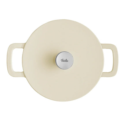 Fissler Moments Schmortopf Gusseisen - Elfenbeinweiß 24 cm