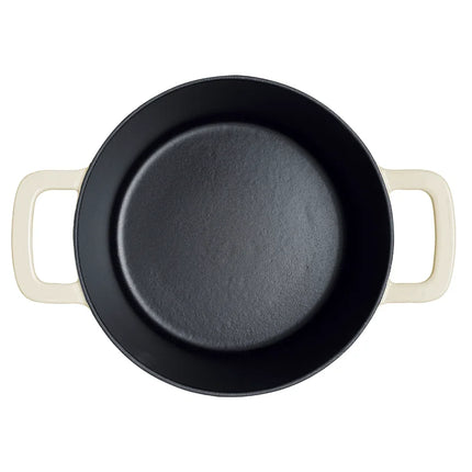 Fissler Moments Schmortopf Gusseisen - Elfenbeinweiß 24 cm