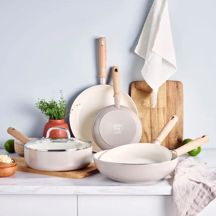 Greenchef Nordics Antiaanbak hapjespan Crème 24 cm collectie