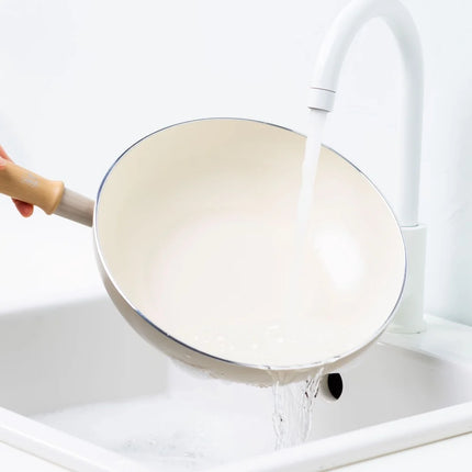 GreenChef Nordics Wokpan 28 cm Antiaanbak Crème
