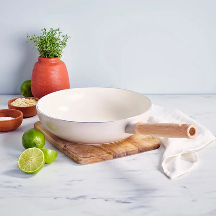GreenChef Nordics Wokpan 28 cm Antiaanbak Crème sfeer