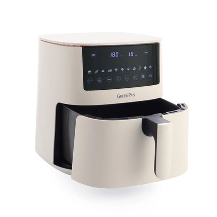 GreenPan Bistro XL Heißluftfritteuse 7,2L - PFAS-frei Creme