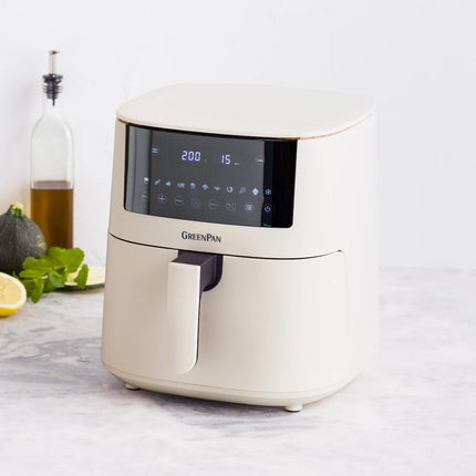 GreenPan Bistro XL Heißluftfritteuse 7,2L - PFAS-frei Creme