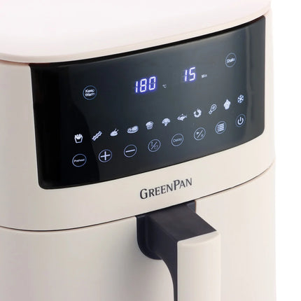 GreenPan Bistro XL Heißluftfritteuse 7,2L - PFAS-frei Creme