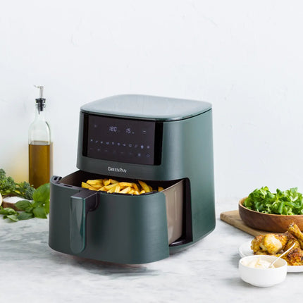 GreenPan Bistro XXL Heißluftfritteuse 7,2L – PFAS-frei Pine Green