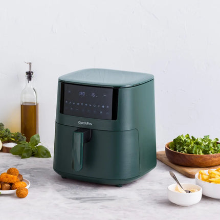 GreenPan Bistro XXL Heißluftfritteuse 7,2L – PFAS-frei Pine Green