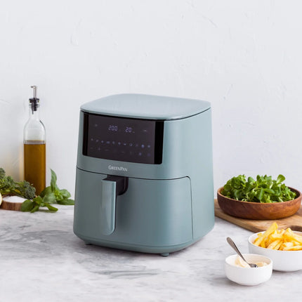 GreenPan Bistro XL Heißluftfritteuse 7,2L - PFAS-frei Smokey Blue