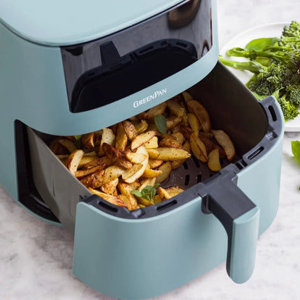 GreenPan Bistro XL Heißluftfritteuse 7,2L - PFAS-frei Smokey Blue