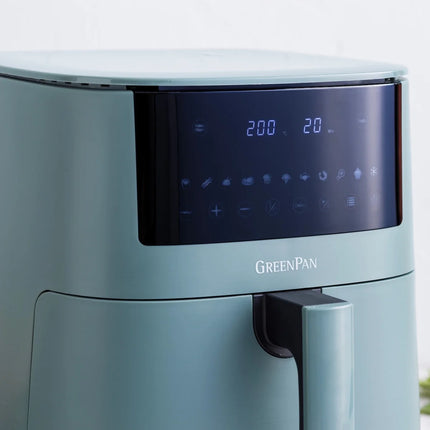 GreenPan Bistro XL Heißluftfritteuse 7,2L - PFAS-frei Smokey Blue