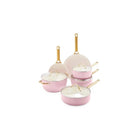 GreenPan Padova Topfset 10-teilig Blush Pink