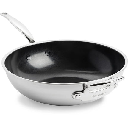 GreenPan Premiere Wok Edelstahl 30 cm Edelstahl