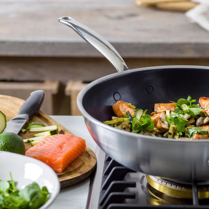GreenPan Premiere Wok Edelstahl 30 cm Edelstahl