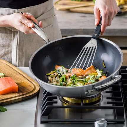 GreenPan Premiere Wok Edelstahl 30 cm Edelstahl