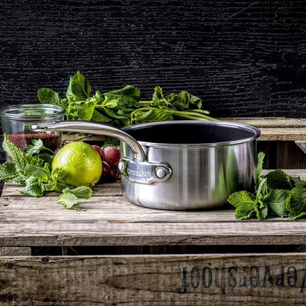 GreenPan Premiere Stielkasserolle 16 cm Edelstahl