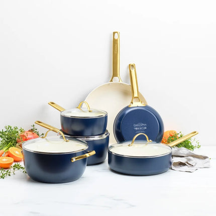GreenPan Padova Topfset 10-teilig Oxford Blue