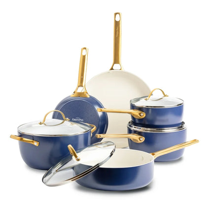 GreenPan Padova Topfset 10-teilig Oxford Blue