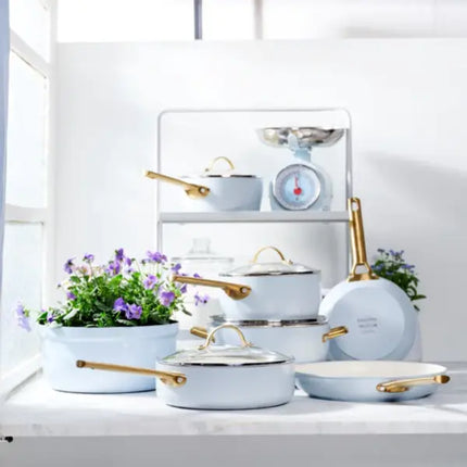 GreenPan Padova Topfset 10-teilig Light Blue