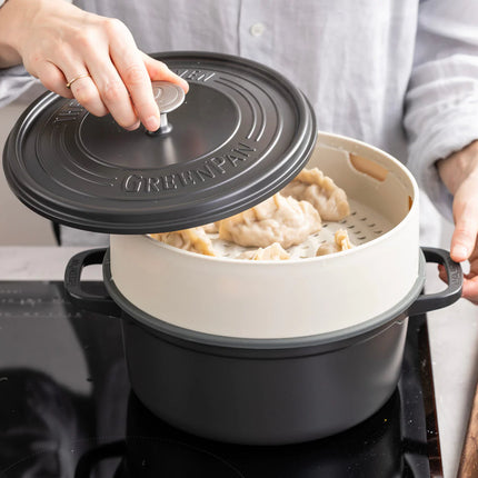 Greenpan Steamy Dämpfeinsatz 24cm - Creme