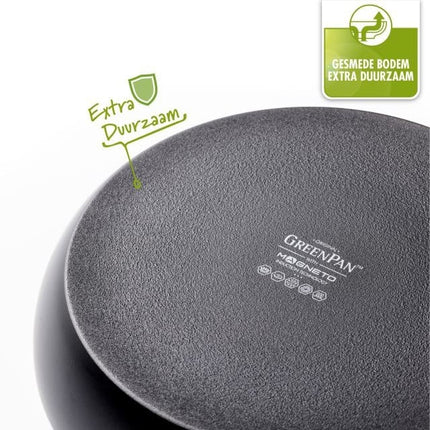 Greenpan Torino Keramische Schwenkpfanne - 28 cm - mit Glasdeckel