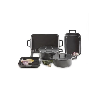 Habonne Baron Schmorpfanne mit Deckel Schwarz