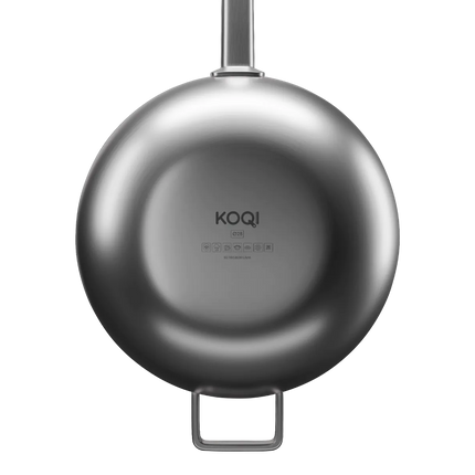 KOQI Uma Wokpfanne 3-lagig 28 cm mit Deckel