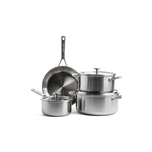 KitchenAid Multiply Edelstahl-Kochtopfset, 7-teilig